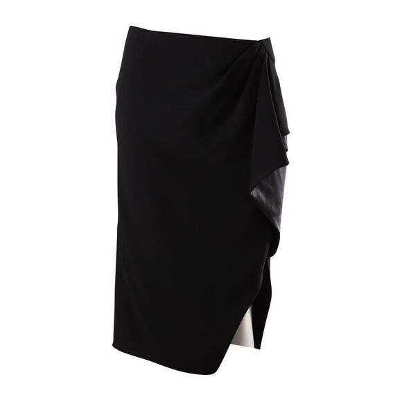 Altuzarra Draped Pencil Skirt in Black Triacetate